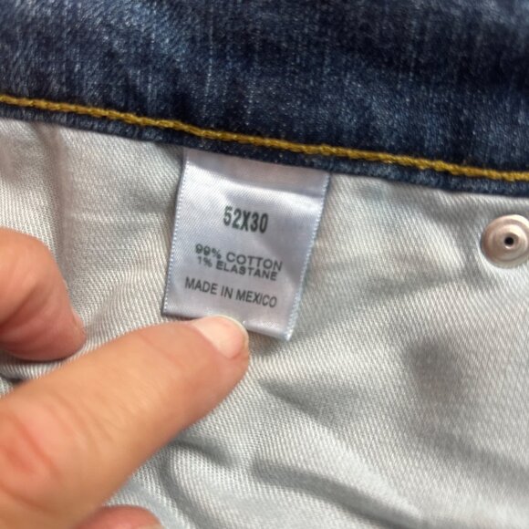 The Foundry Supply Men's Big & Tall Flex Denim Jeans Straight Leg size 52x30 - Picture 4 of 10